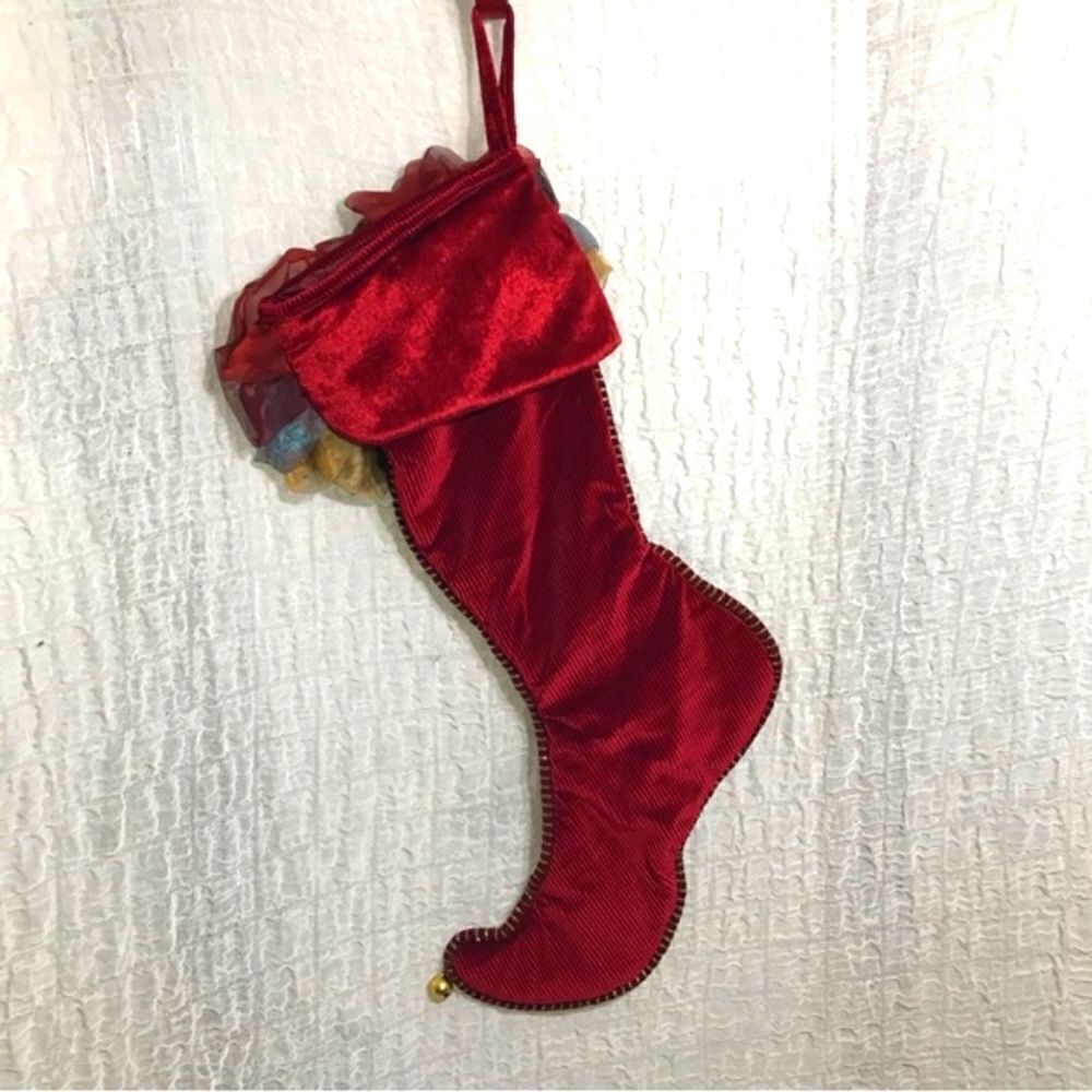 Luxurious Red Christmas Stocking - Picture 5 of 15